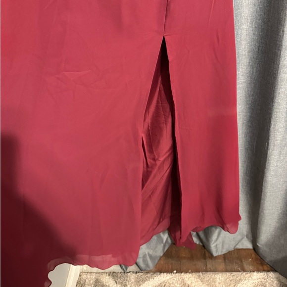 Mulberry Floor Length Bridesmaid Dress - Picture 3 of 8